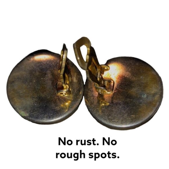 ⛱️ Vtg White & Pink Enamel 3 Piece Set in Gift Bag, Brooch + Button Earrings - Picture 7 of 8